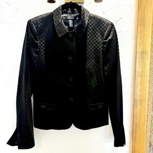 DKNY Women's Elegant Black Evening Jacket Blazer